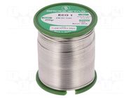 Tin; lead free; Sn99,3Cu0,7; 1mm; 250g; reel; Flux: flux free; 220°C BROQUETAS