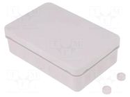 Enclosure: junction box; X: 85mm; Y: 130mm; Z: 37mm; IP55; grey; 2K SPELSBERG
