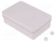 Enclosure: junction box; X: 85mm; Y: 130mm; Z: 37mm; IP55; grey; 2K SPELSBERG