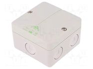 Enclosure: junction box; X: 80mm; Y: 80mm; Z: 52mm; polystyrene; IP65 SPELSBERG