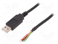 Module: cable integrated; USB; lead; 5V; USB A; 1.8m FTDI