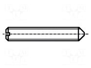 Screw; M2x4; 0.4; Head: without head; slotted; 0.25mm; DIN 553 BOSSARD