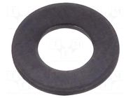 Washer; round; M3; D=7mm; h=0.5mm; steel; Plating: black finish BOSSARD