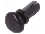 Rivet; polyamide; L.rivet: 7mm; black; dismountable,push-in DREMEC