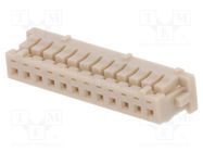 Connector: wire-board; plug; female; DF13; 1.25mm; PIN: 12; straight HIROSE