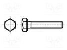 Screw; M8x16; 1.25; Head: hexagonal; steel; zinc; DIN 933; ISO 4017 BOSSARD
