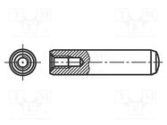Cylindrical stud; steel; BN 1970; Ø: 10mm; L: 70mm; DIN 7979 BOSSARD