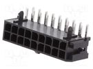 Socket; wire-board; male; 3mm; PIN: 18; THT; on PCBs,PCB snap; 5A NINIGI