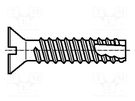 Screw; 2.9x6.5; Head: countersunk; slotted; 0,8mm; hardened steel BOSSARD