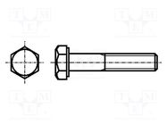 Screw; M6x90; 1; Head: hexagonal; A2 stainless steel; DIN 931; 18mm BOSSARD