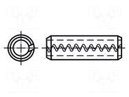 Springy stud; A2 stainless steel; BN 686; Ø: 5mm; L: 40mm BOSSARD
