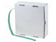 Heat shrink sleeve; glueless; 2: 1; 1.6mm; green; polyolefine CYG/KTG