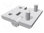 Hinge; Width: 50mm; technopolymer PA; black; H: 50mm; Ext.thread: M6 ELESA+GANTER