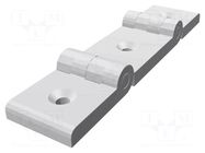 Hinge; Width: 149mm; technopolymer PA; black; H: 36mm; for profiles ELESA+GANTER