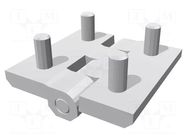 Hinge; Width: 50mm; technopolymer PA; black; H: 50mm; Ext.thread: M6 ELESA+GANTER