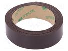 Tape: magnetic; W: 19mm; L: 1m; Thk: 1.55mm; rubber 3M
