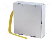 Heat shrink sleeve; glueless; 2: 1; 2.4mm; yellow; polyolefine CYG/KTG
