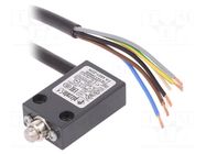 Limit switch; plunger; NO + NC; 10A; cables; 2m; IP67; metal PIZZATO ELETTRICA