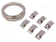 Worm gear clamp; W: 14mm; chrome steel AISI 430; EB; W4 MPC INDUSTRIES