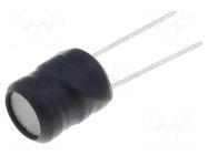 Inductor: wire; THT; 2.2mH; 350mA; 7Ω; ±10%; Body dim: Ø9.5x11.5mm FERROCORE