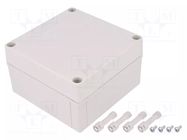 Enclosure: multipurpose; X: 130mm; Y: 130mm; Z: 75mm; MNX; grey; IK08 FIBOX