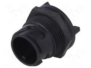 Connector: circular; socket; male; PIN: 4; w/o contacts; UL94V-0 BULGIN