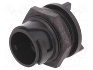 Connector: circular; socket; male; PIN: 10; w/o contacts; UL94V-0 BULGIN