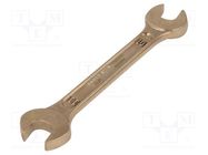 Wrench; spanner; 10mm,11mm; Overall len: 115mm; aluminum bronze BAHCO