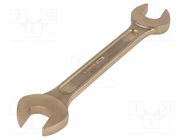 Wrench; spanner; 14mm,16mm; Overall len: 143mm; aluminum bronze BAHCO
