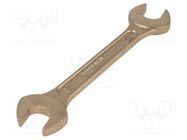 Wrench; spanner; 18mm,19mm; Overall len: 179mm; aluminum bronze BAHCO