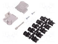 Enclosure for connectors: D-Sub; D-Sub 9pin,D-Sub HD 15pin HARTING