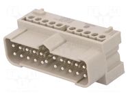 Connector: HDC; contact insert; male; 16A; 500V; Han-Eco® Modular HARTING