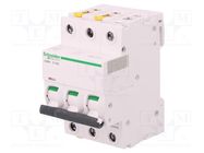 Circuit breaker; 400VAC; Inom: 1A; Poles: 3; for DIN rail mounting SCHNEIDER ELECTRIC