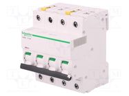 Circuit breaker; 400VAC; Inom: 3A; Poles: 4; for DIN rail mounting SCHNEIDER ELECTRIC