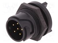 Connector: circular; socket; male; PIN: 6; Buccaneer 4000; THT; 5A BULGIN