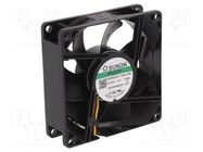 Fan: DC; axial; 24VDC; 80x80x25mm; 69.29m3/h; 33dBA; Vapo; 3200rpm SUNON