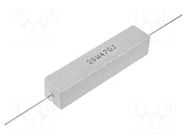 Resistor: wire-wound; cement; THT; 150Ω; 20W; ±5%; Ø0.8x35mm SR PASSIVES