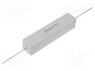Resistor: wire-wound; cement; THT; 150mΩ; 20W; ±5%; 13x13x60mm SR PASSIVES