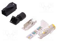 Plug; RJ45; PIN: 8; Cat: 6; shielded; Layout: 8p8c; Øcable: 4.5÷9mm HARTING
