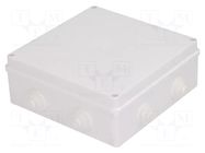 Enclosure: junction box; X: 196mm; Y: 196mm; Z: 78mm; wall mount ELEKTRO-PLAST NASIELSK