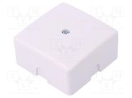 Enclosure: junction box; X: 60mm; Y: 60mm; Z: 30mm; polystyrene; IP41 ELEKTRO-PLAST NASIELSK