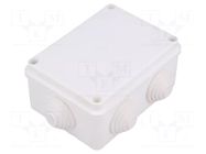 Enclosure: junction box; X: 87mm; Y: 118mm; Z: 55mm; wall mount; IP55 ELEKTRO-PLAST NASIELSK