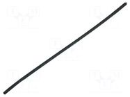 Heat shrink sleeve; glueless; 2: 1; 3.2mm; L: 1m; black; polyolefine CYG/KTG