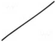 Heat shrink sleeve; glueless; 2: 1; 12.7mm; L: 1m; black; -55÷125°C CYG/KTG