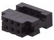 Connector: IDC; plug; female; PIN: 6; Minitek; IDC; for ribbon cable AMPHENOL COMMUNICATIONS SOLUTIONS