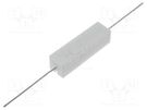 Resistor: wire-wound; cement; THT; 100Ω; 7W; ±5%; 9.5x9.5x35mm SR PASSIVES