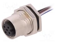 Connector: M12; socket; PIN: 4; female; 250V; IP68; cables; metal AMPHENOL LTW