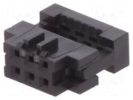 Connector: IDC; plug; female; PIN: 6; Minitek; IDC; for ribbon cable AMPHENOL COMMUNICATIONS SOLUTIONS