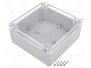 Enclosure: multipurpose; X: 135mm; Y: 135mm; Z: 60mm; ZP; ABS; gasket KRADEX