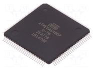 IC: AVR microcontroller; TQFP100; 2kBEEPROM,4kBSRAM,64kBFLASH MICROCHIP TECHNOLOGY